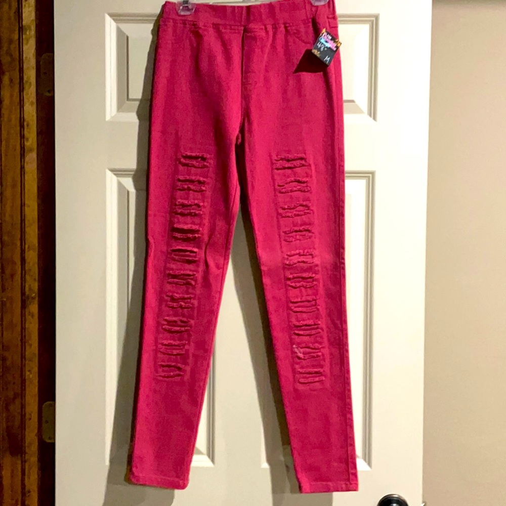 Stretchy moto pants